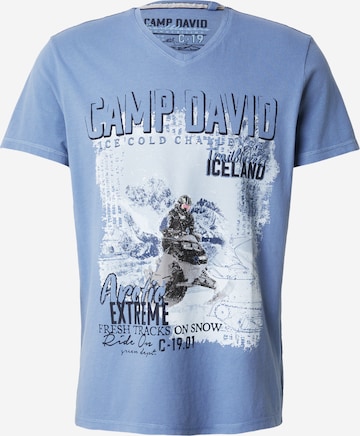 Maglietta di CAMP DAVID in blu: frontale