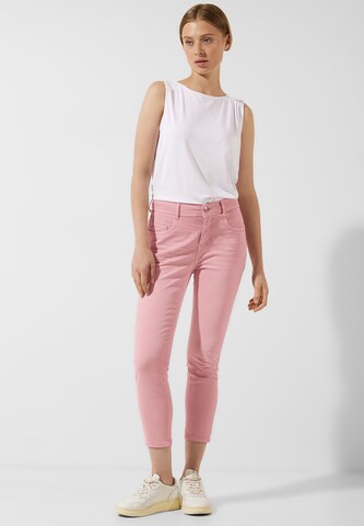 STREET ONE Slimfit Jeans in Pink