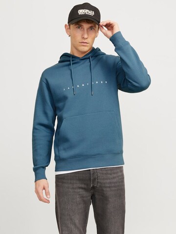 Sweat-shirt 'JJEStar' JACK & JONES en bleu : devant