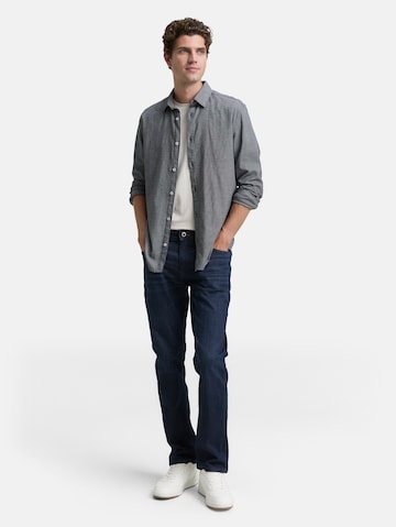 TOM TAILOR Slim fit Button Up Shirt in Blue