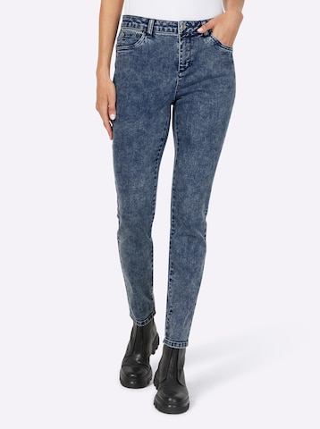 heine Slimfit Farmer - kék: elől