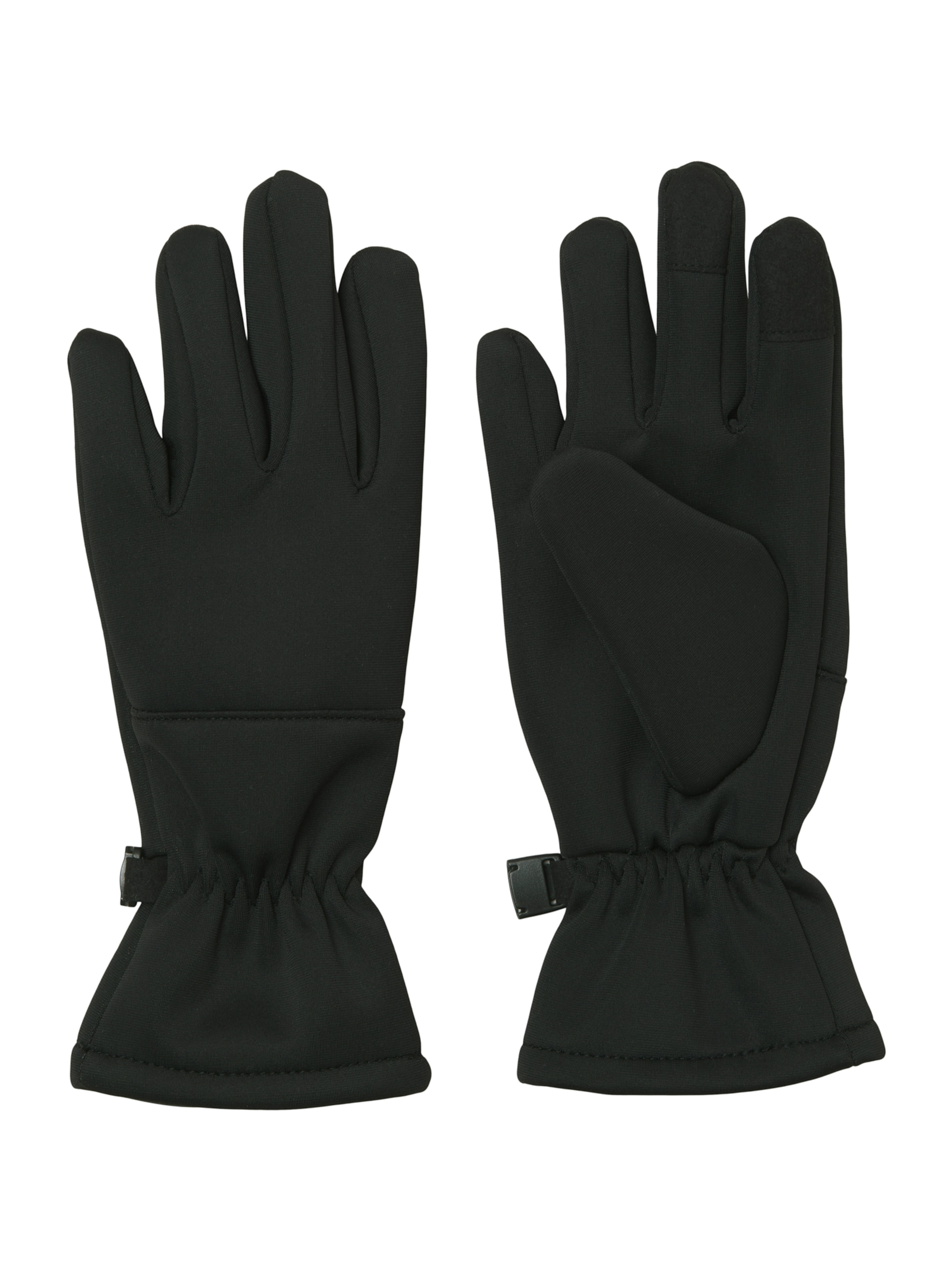 Jack & Jones Junior Γάντια 'JACTECH' σε μαύρο: μπροστά