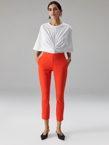 Minx Slimfit Broek 'NISE' in Rood