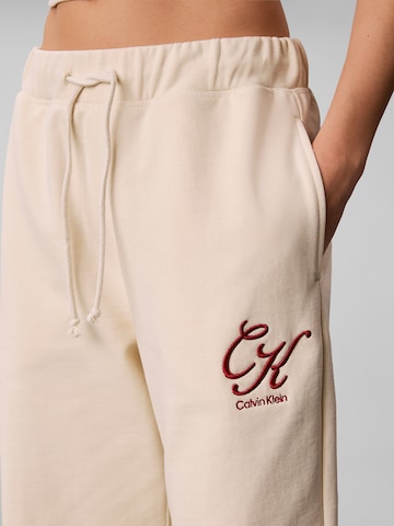 Calvin Klein Jeans Loosefit Broek in Beige