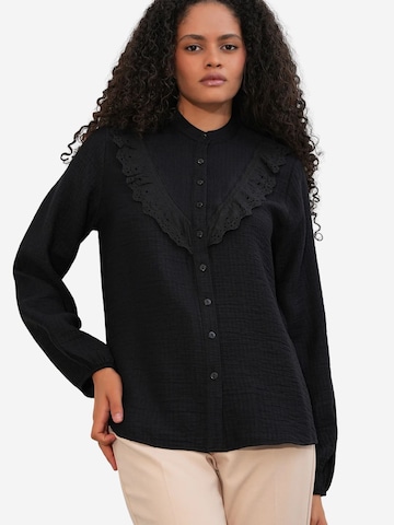Camicia da donna di Bigdart in nero: frontale