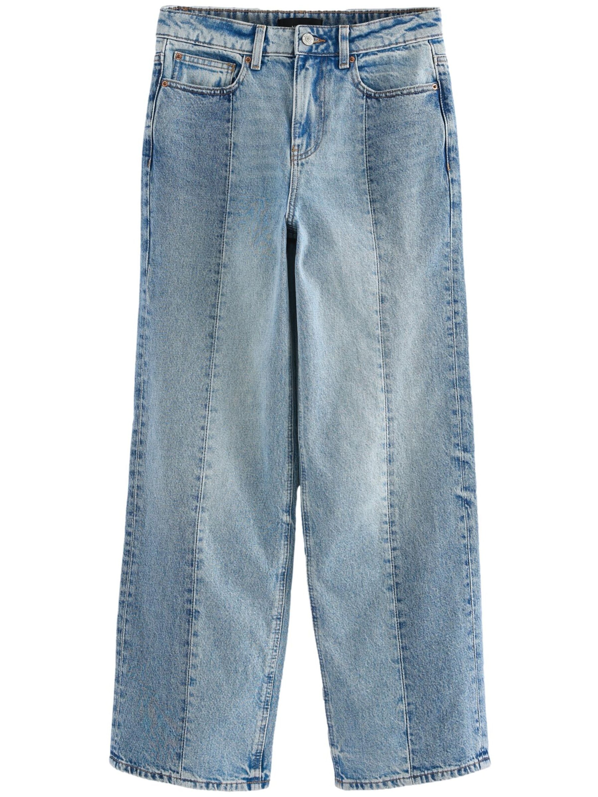 zils Next Platas staras Džinsi: no priekšpuses