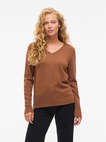 VILA Pullover 'VIRIL' i brun: forside