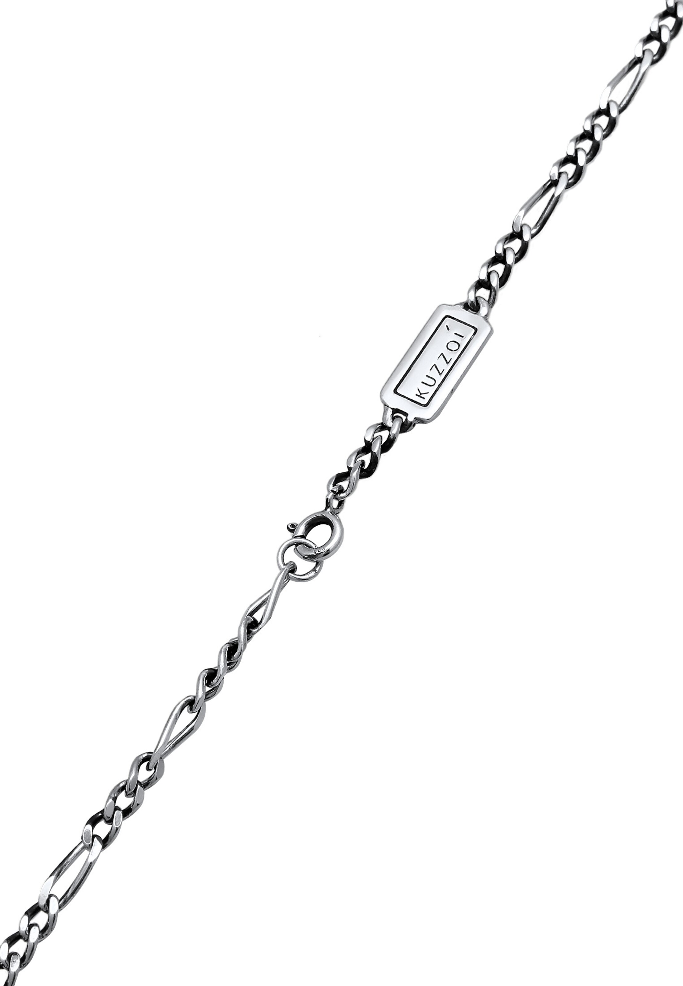 KUZZOI Ketting 'Figaro' in Zilver