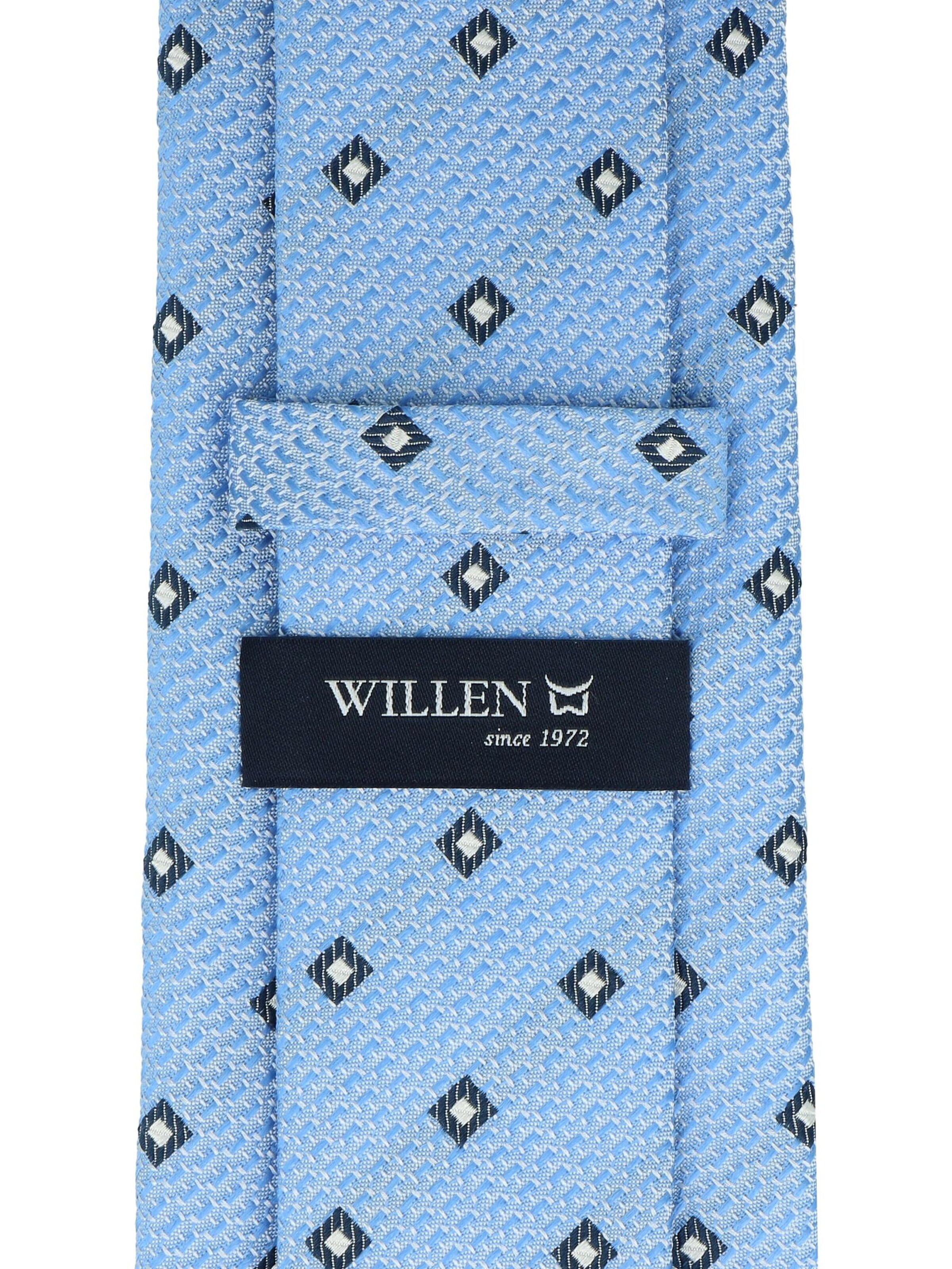WILLEN Krawatte 'Minimal Struktur'‌‌‌‌‌‌ in Blau