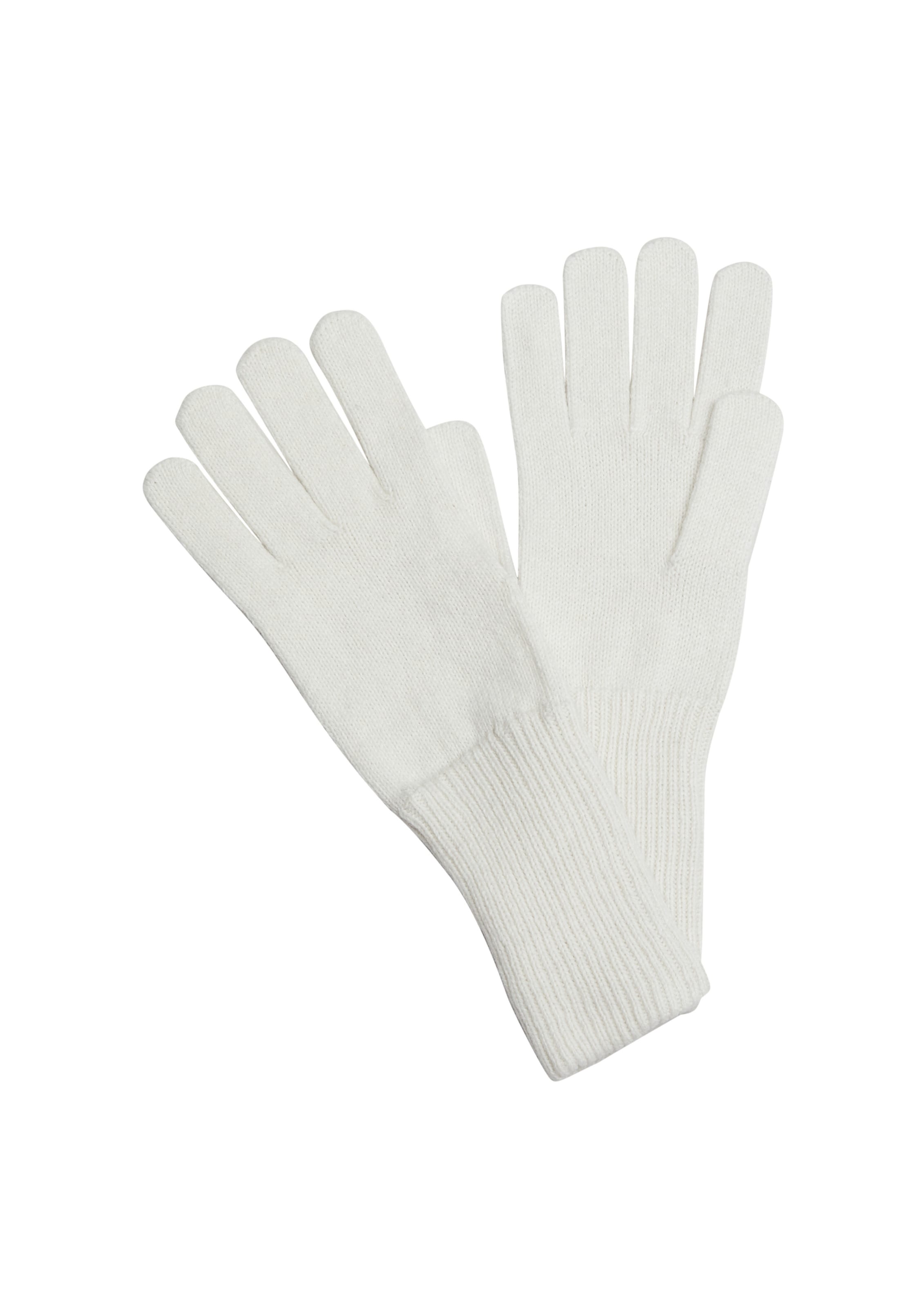 s.Oliver Vingerhandschoenen in Beige: voorkant