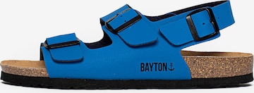 Sandales Bayton en bleu : devant