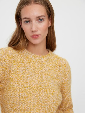 VERO MODA Sweter 'Tesse' w kolorze żółty