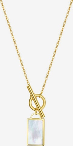 Hey Happiness Ketting 'Shell T-Bar' in Goud: voorkant