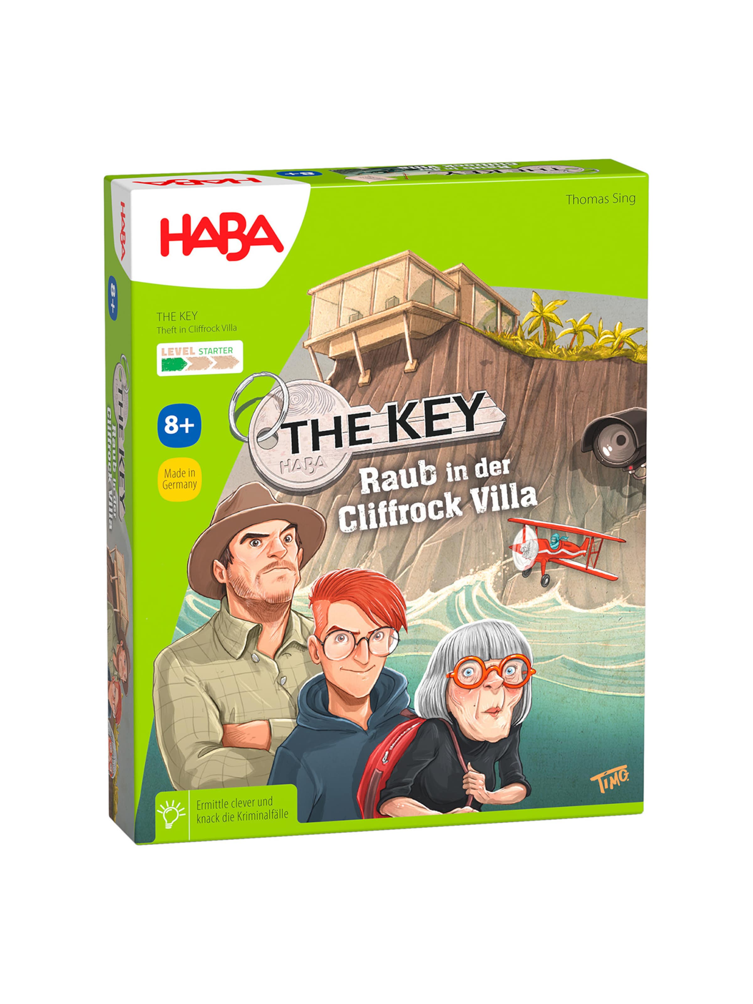 HABA Game ' The Key – Raub in der Cliffrock Villa ' in Mixed colors: front