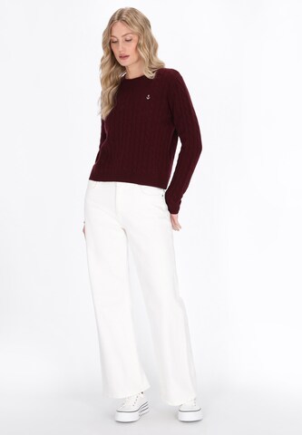 Pull-over DreiMaster Maritim en rouge