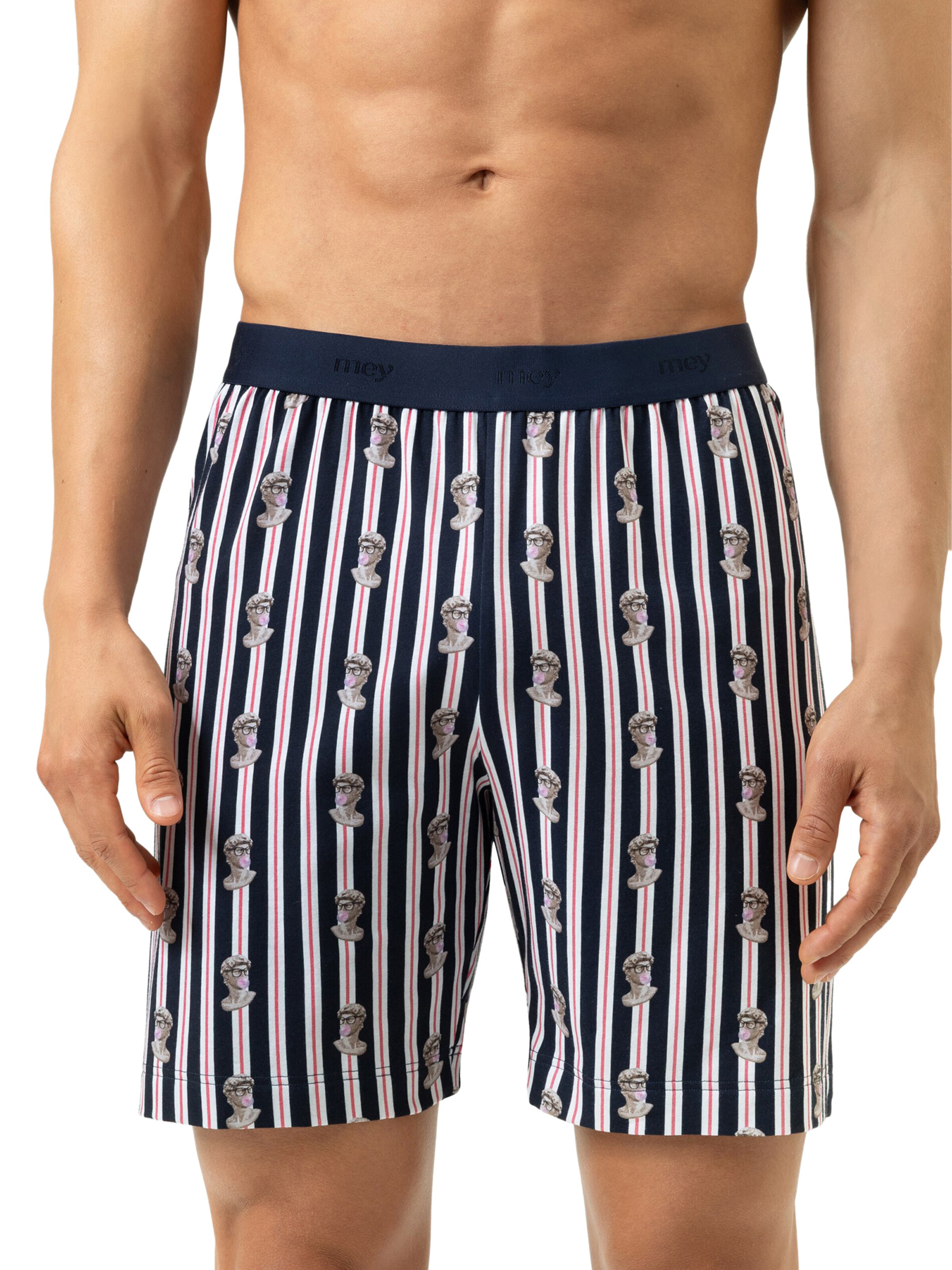 Mey Pajama pants 'Marble Muse' in Blue: front