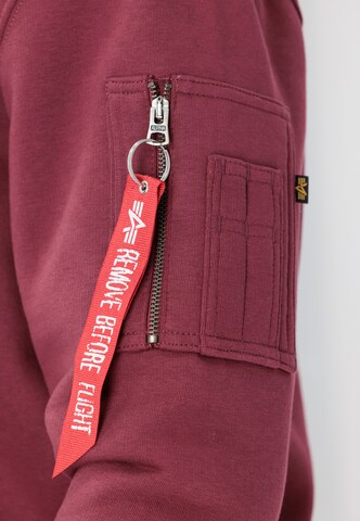 ALPHA INDUSTRIES Sweatshirt in Red