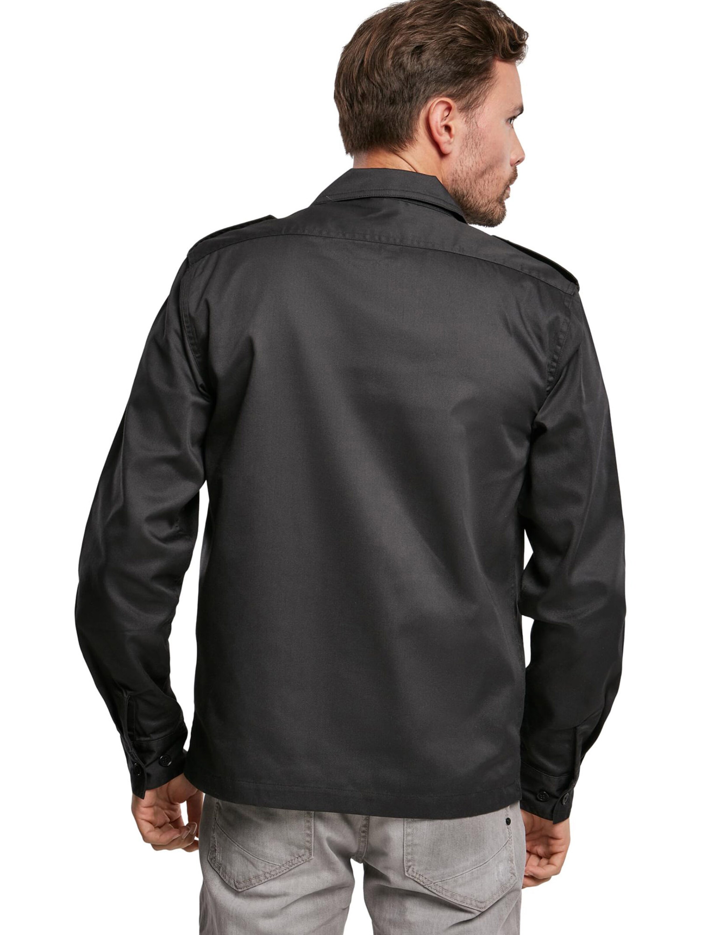 Brandit Regular fit Риза в черно