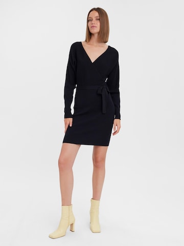 VERO MODA Knitted dress in Black