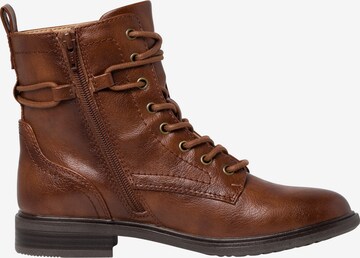 JANA Lace-Up Ankle Boots in Brown