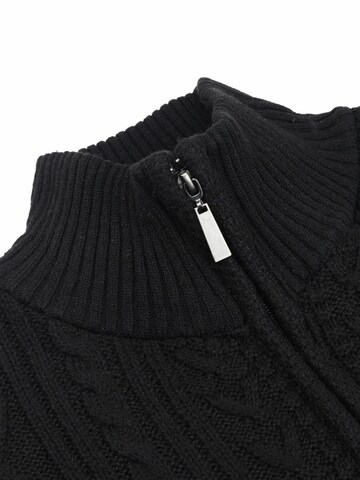 YOUTHUP Strickjacke 'Wertigkeit'‌‌‌‌‌‌ in Schwarz