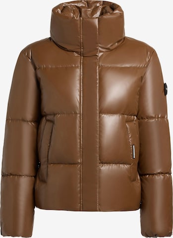 Veste d’hiver 'Rinja2 Shiny' khujo en marron : devant