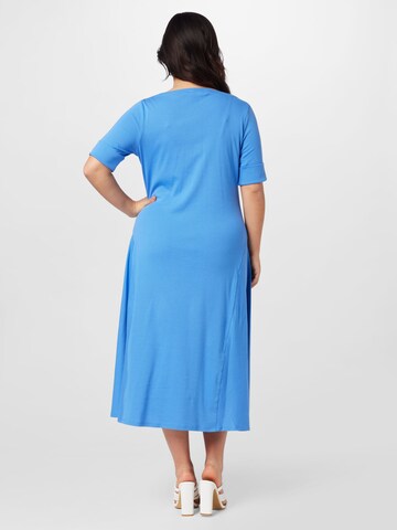 Lauren Ralph Lauren Plus Obleka 'MUNZIE' | modra barva