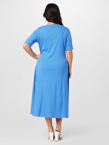 Lauren Ralph Lauren Plus Dress 'MUNZIE' in Blue