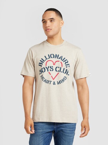 Billionaire Boys Club T-Shirt 'HEART & MIND STENCIL' in Beige: Vorderseite