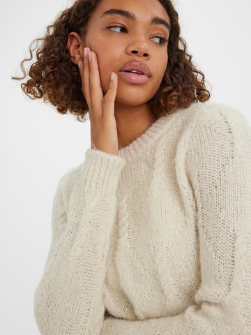 VERO MODA Pullover 'WINE' in Beige