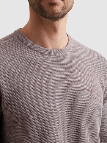 PME Legend - Jersey 'Pullover in cotton/modal with ribbed collar' en lila