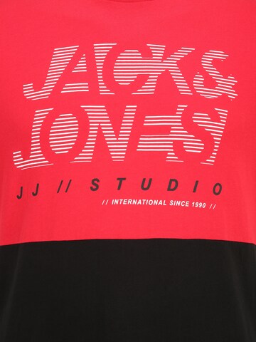 Jack & Jones Plus Тениска 'MARCO' в червено