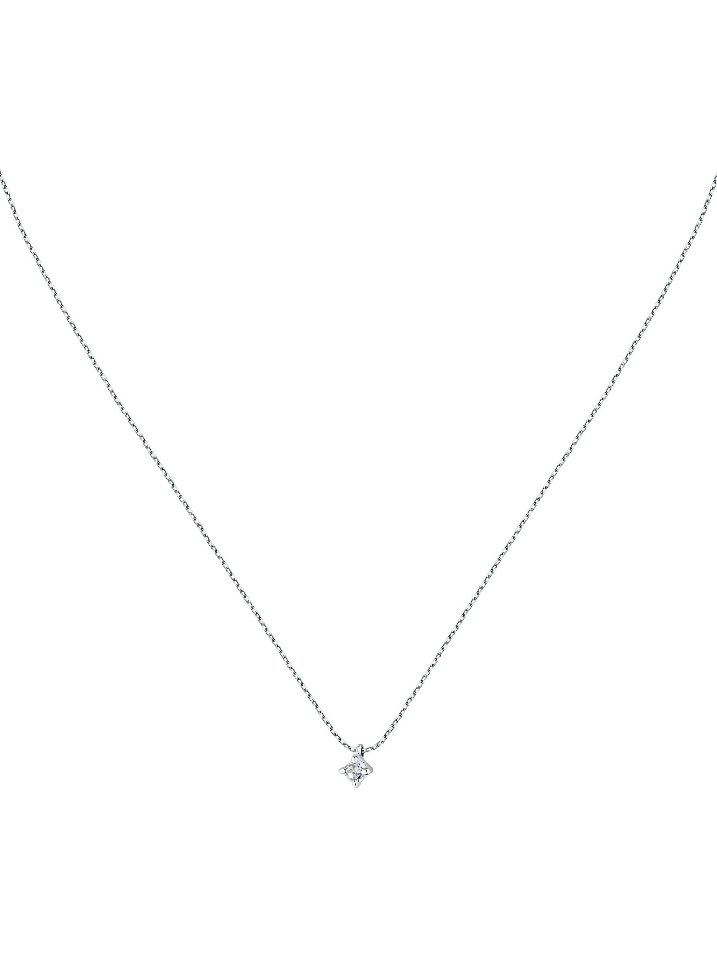 Live Diamond Kette in Silber
