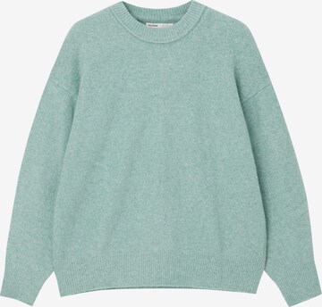 Pull&Bear Sweter w kolorze zielony: przód