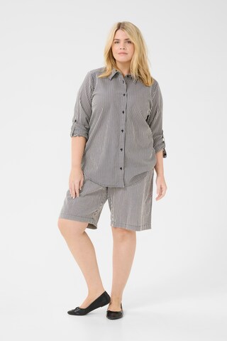 KAFFE CURVE Blouse 'Nana' in Blauw