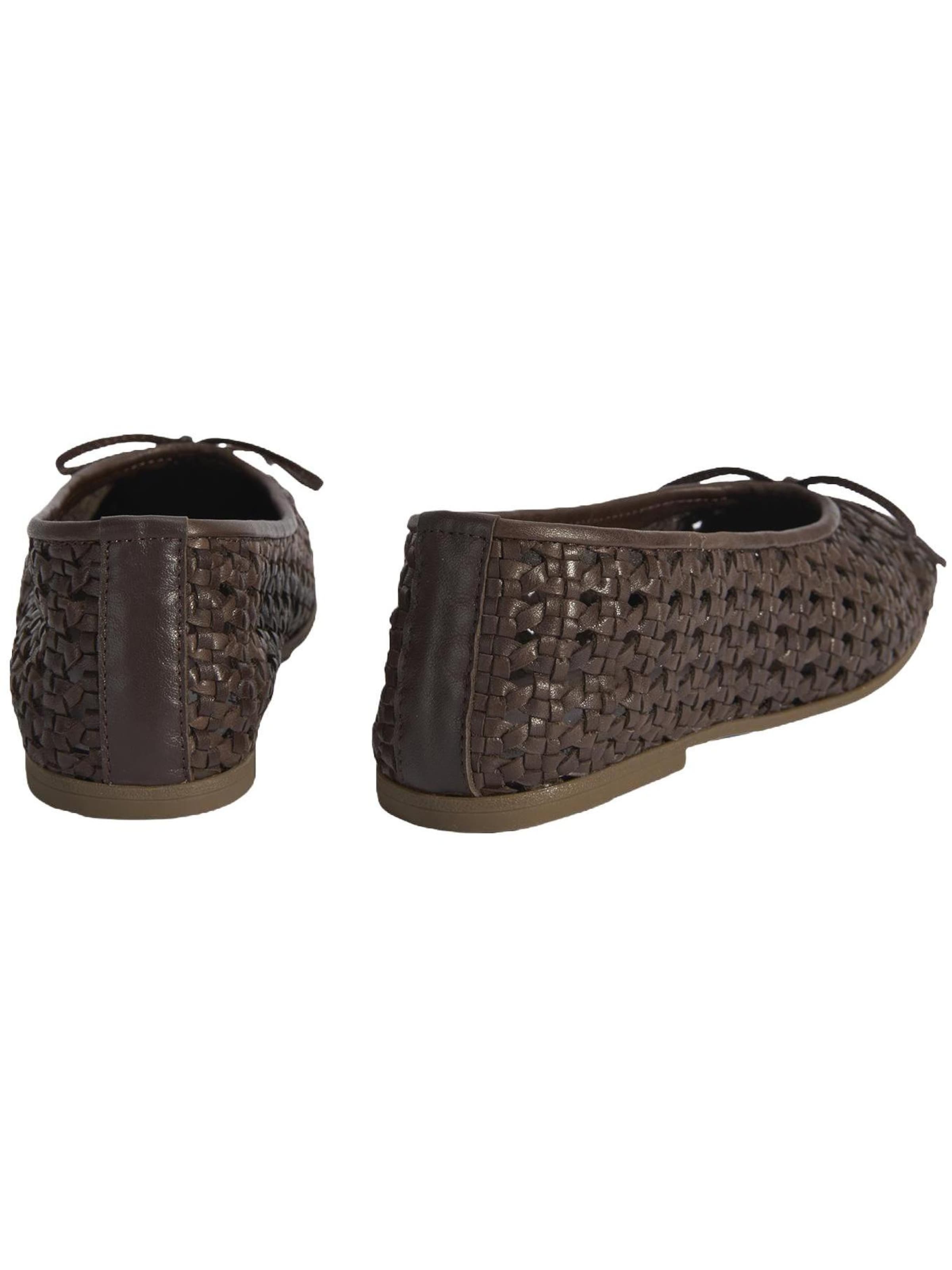 Desa Ballet Flats 'Ballettschuhe' in Brown