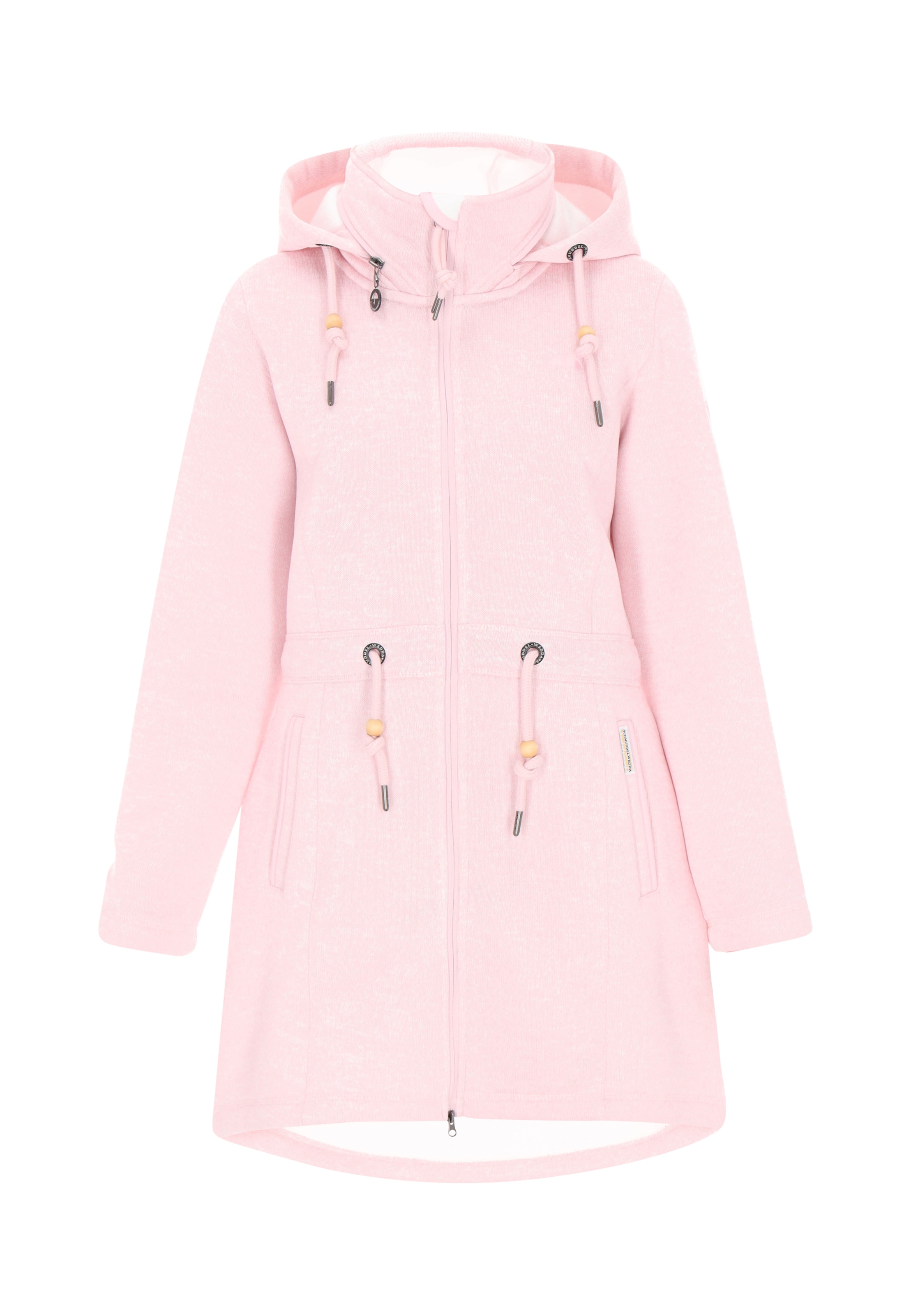 rozā Schmuddelwedda Flīsa jaka: no priekšpuses