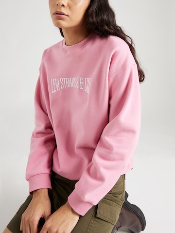 LEVI'S ® Sweatshirt 'Graphic Salinas Crew' in Pink