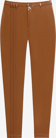 Effilé Pantalon ADIDAS ORIGINALS en marron : devant