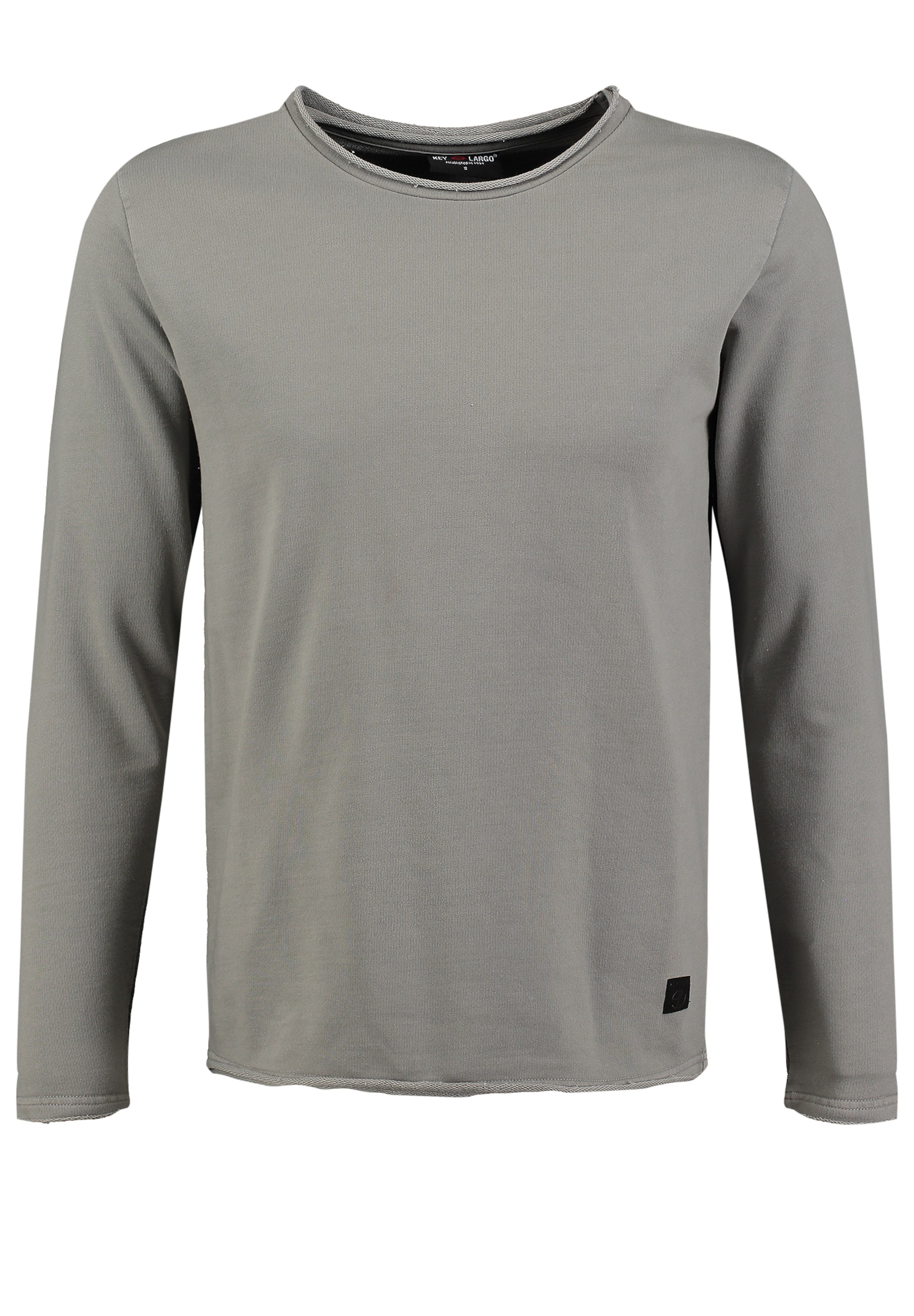 Key Largo Sweatshirt 'Level' in Grey: front