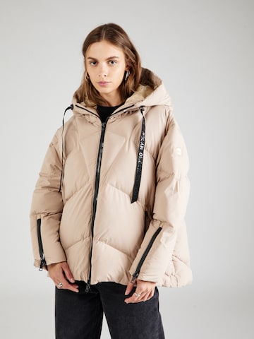 No. 1 Como Vinterjacka 'Gerda' i beige: framsida