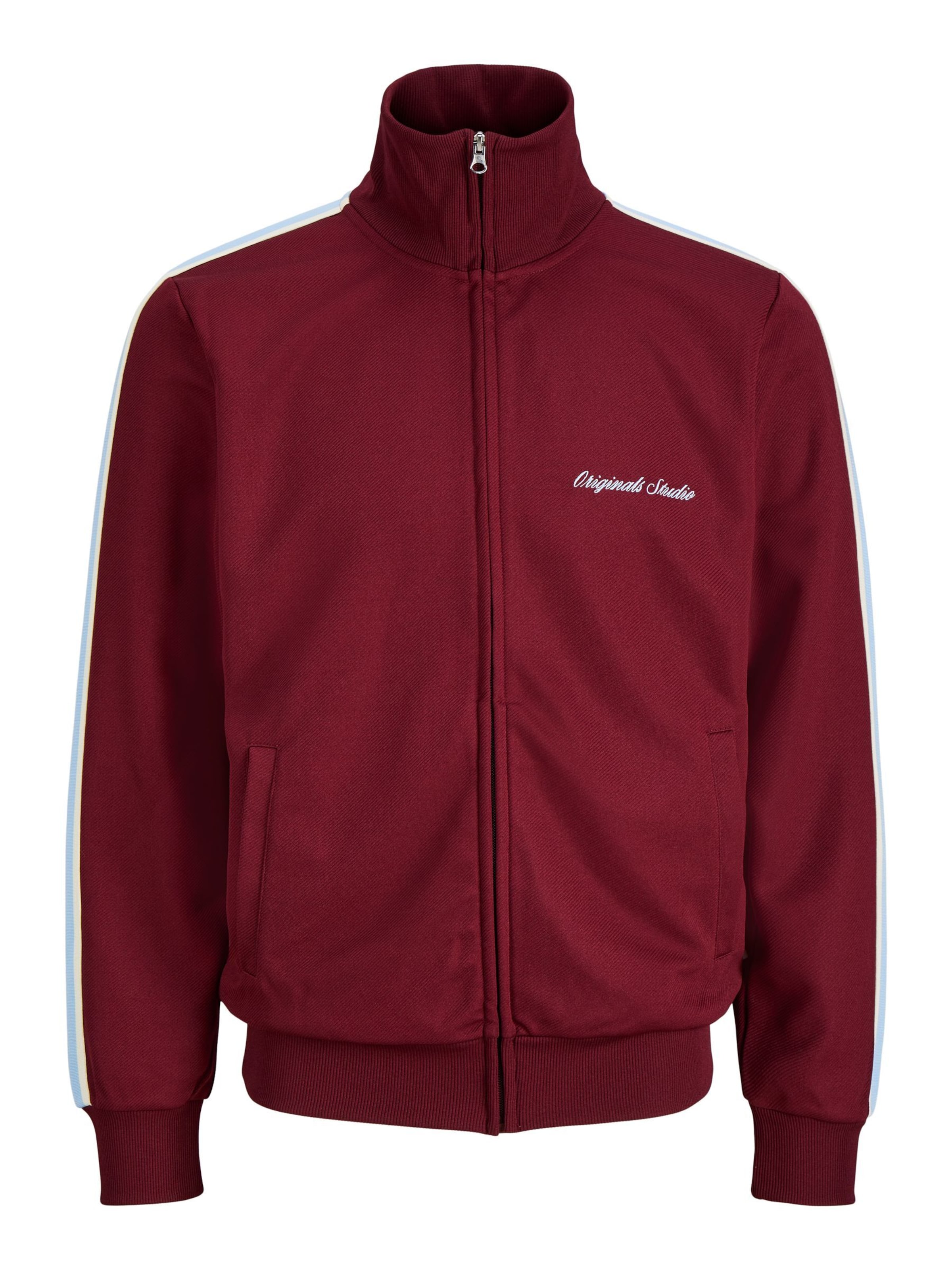 JACK & JONES - Sudadera con cremallera en rojo: frente