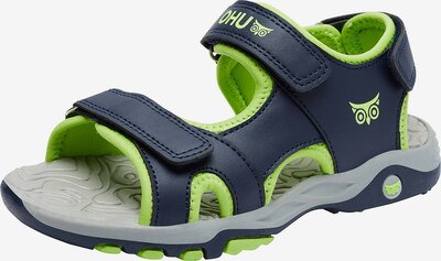 myToys COLLECTION Sandale 'Connar' in navy / neongrün, Produktansicht