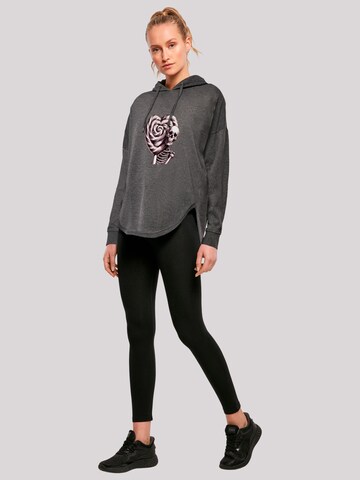 F4NT4STIC Sweatshirt 'Süße Süßigkeiten Herzform Liebe' in Grey