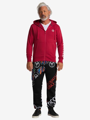 Carlo Colucci Zip-Up Hoodie 'Corrarati' in Red