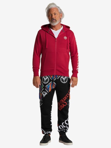 Carlo Colucci Zip-Up Hoodie 'Corrarati' in Red