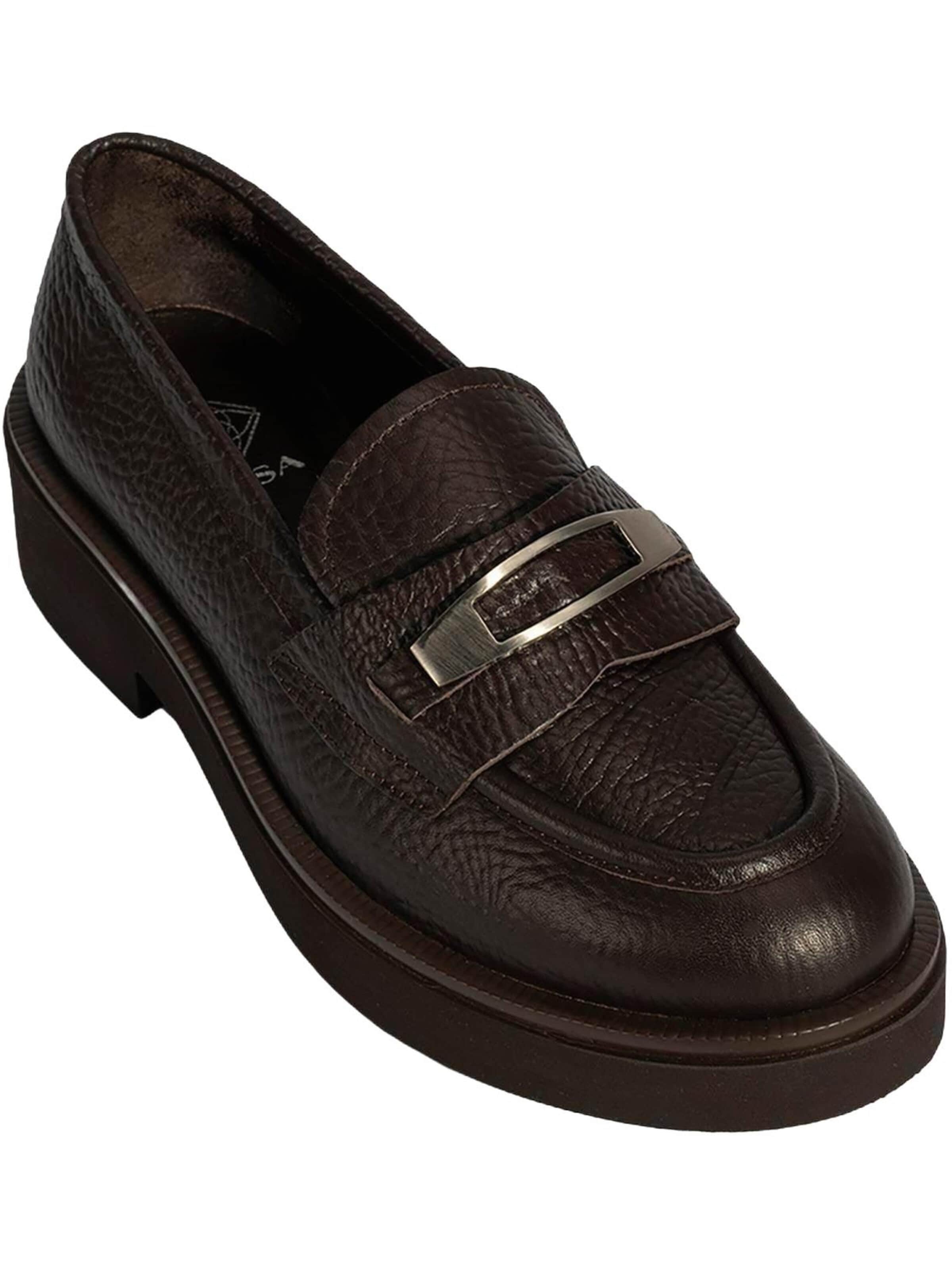 Desa - Mocasines en marrón