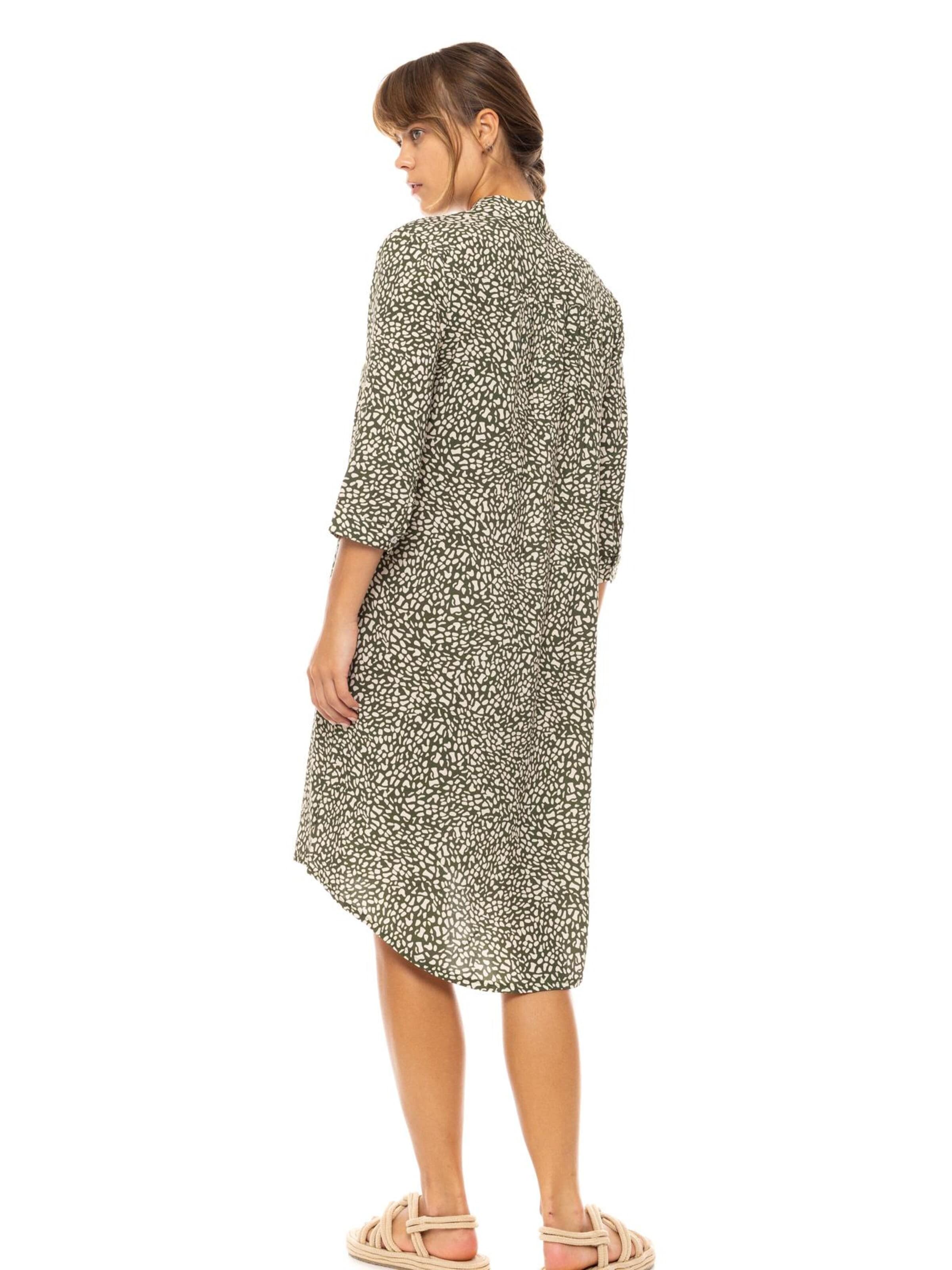 Robe 'BEACHWEAR DITSY GREEN' Pink Label en vert