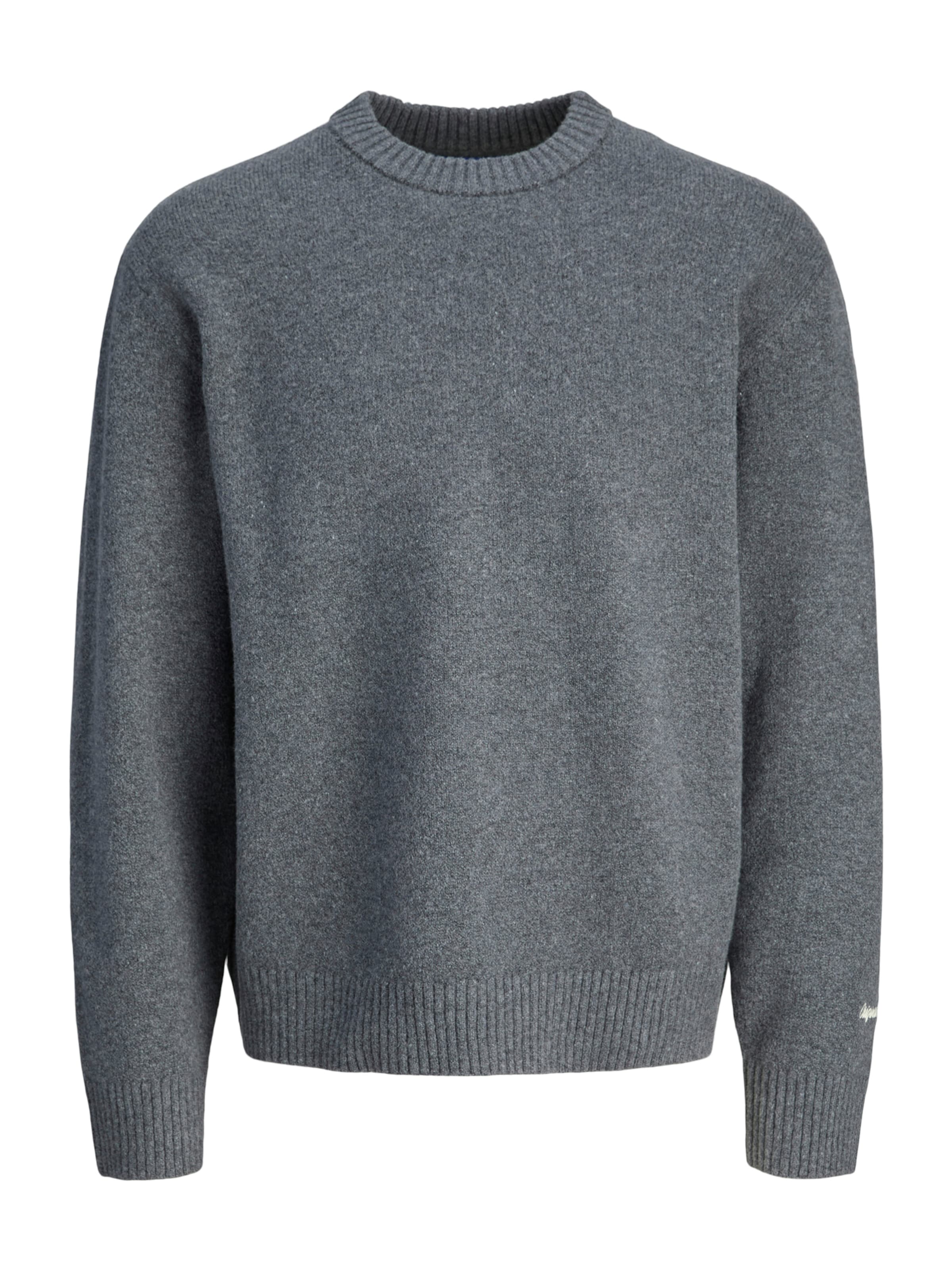 JACK & JONES Sweater 'JORNorrebro' in Grey: front