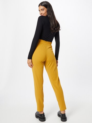 JDY Regular Pleat-Front Pants 'CATIA' in Yellow